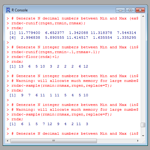 Screenshot of rrnd_num / rrandom_numbers (Random Numbers Generator)